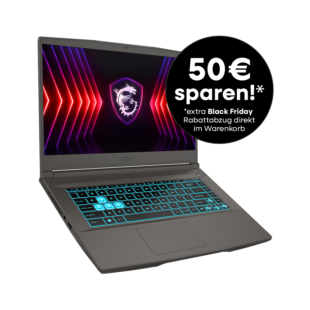 MSI Laptop Thin 15 B13VF-2872XDE, RTX™ 4060