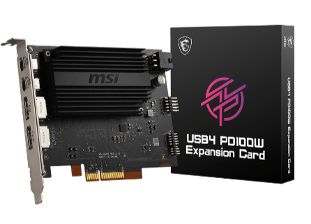 MSI USB4 Erweiterungskarte PD100W (2xUSB-C, 2x DP) - MSI e-Shop | Offiziell von MSI Deutschland