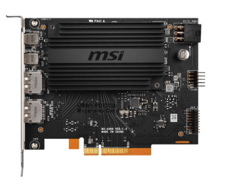 MSI USB4 Erweiterungskarte PD100W (2xUSB-C, 2x DP) - MSI e-Shop | Offiziell von MSI Deutschland