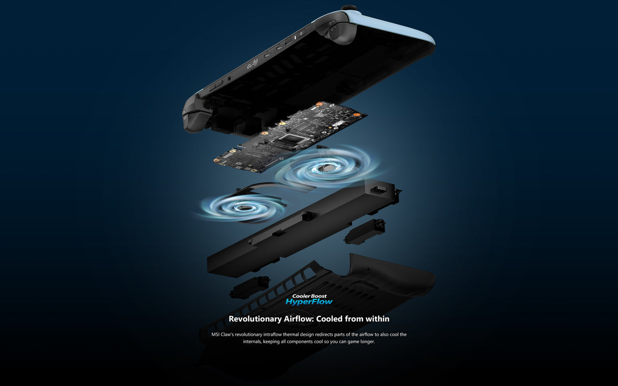 MSI Claw 8 AI+ A2VM Glacier Blue-246FR EDITION LIMITEE