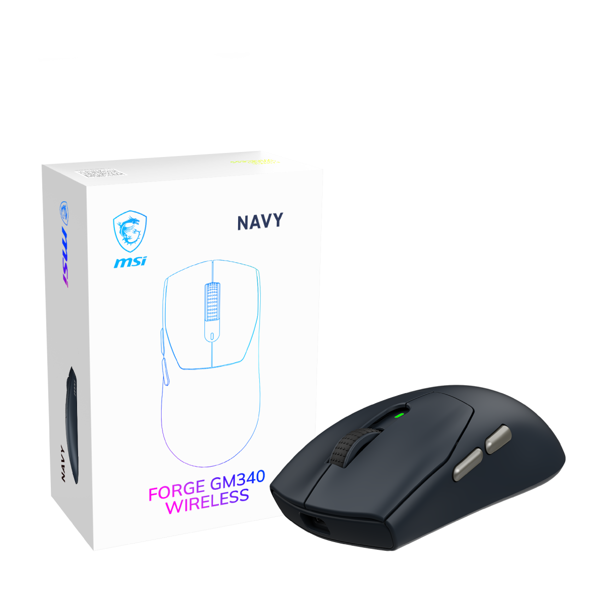 MSI Forge GM340 Wireless Navy | Ratón Gaming Inalámbrico
