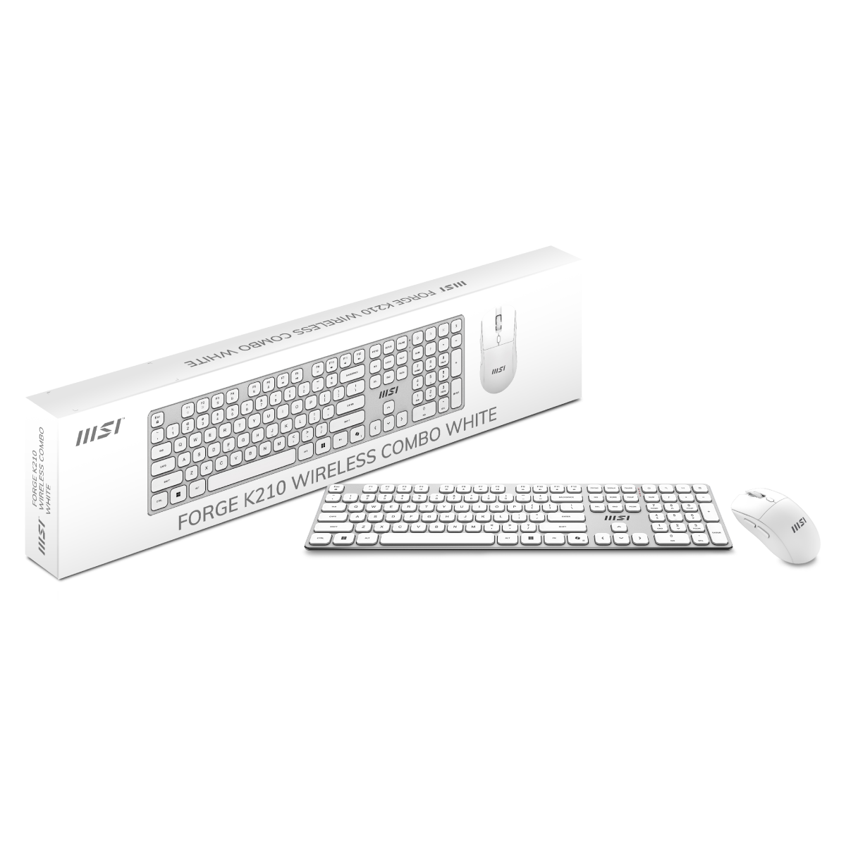 MSI Forge K210 Wireless Combo White | Teclado + Ratón