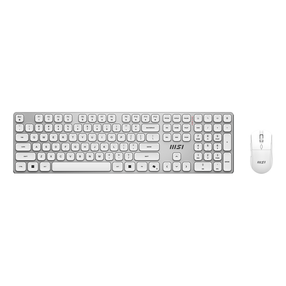 MSI Forge K210 Wireless Combo White | Teclado + Ratón