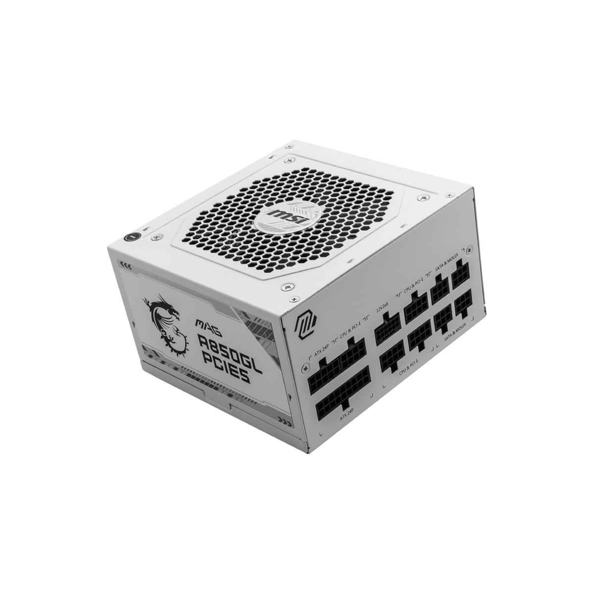 MSI MAG A850GL PCIE5 WHITE 80 Plus Gold | Fuente de Alimentación