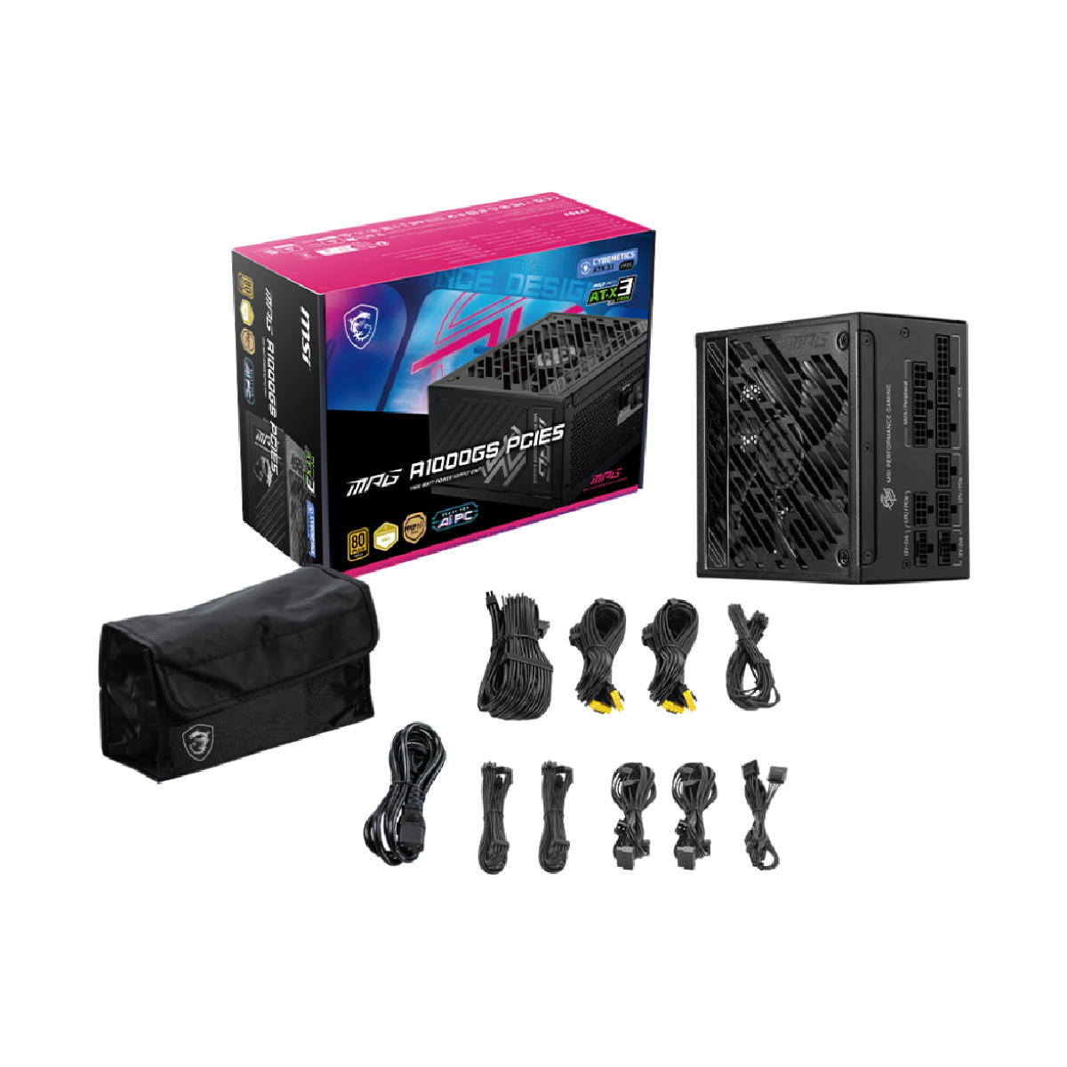 MSI MPG A1000GS PCIE5 80 PLUS Gold | Fuente de Alimentación