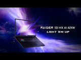 PC portable gamer Raider 18 HX AI A2XWJG-602FR