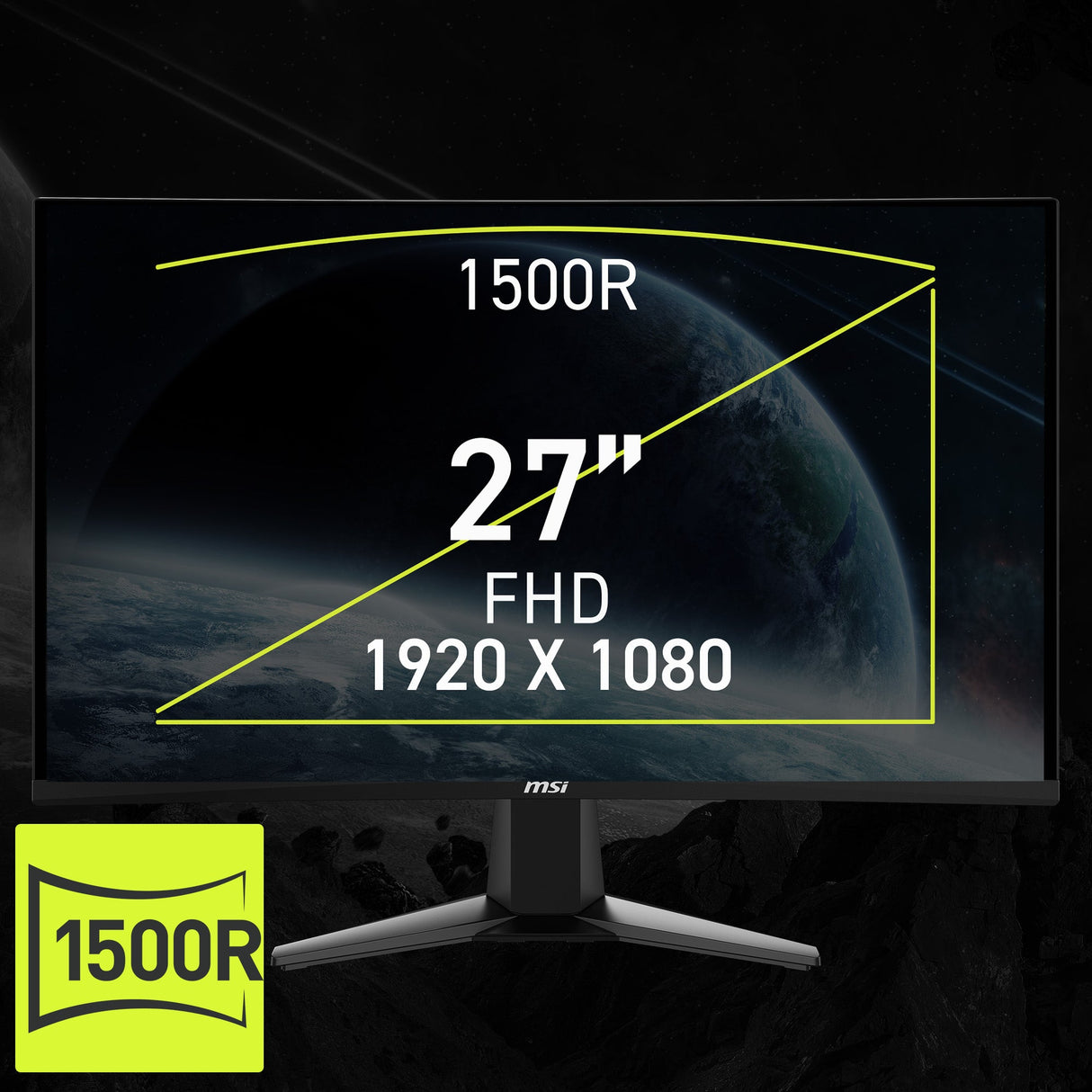 MSI Incent MAG 27C6XDE | MSI eSport Gaming Monitor