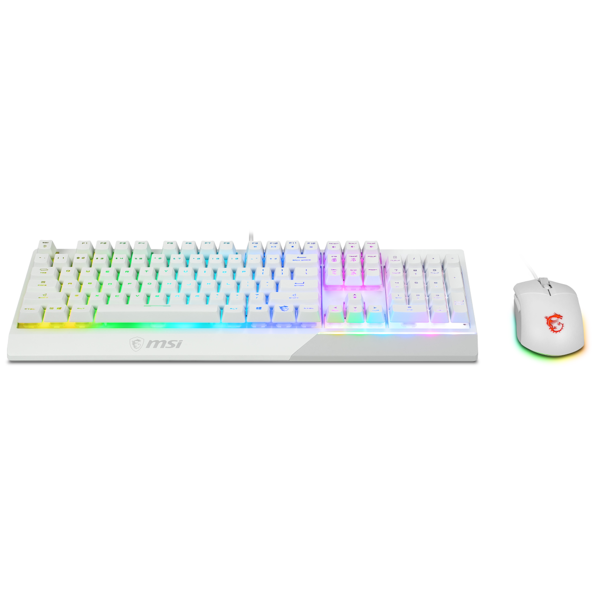 MSI Vigor GK30 Combo White | Teclado + Ratón