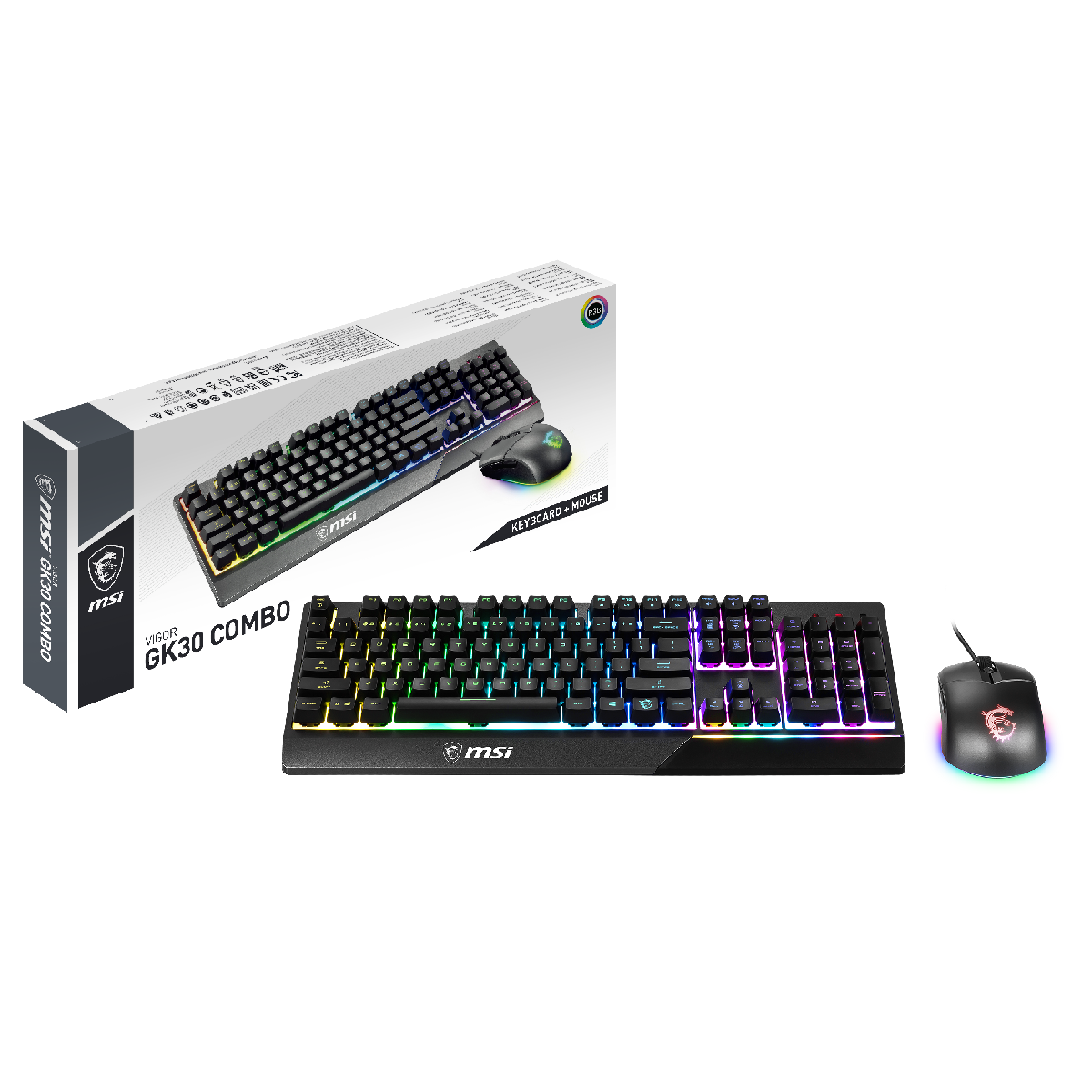 MSI Vigor GK30 Combo Español | Teclado + Ratón