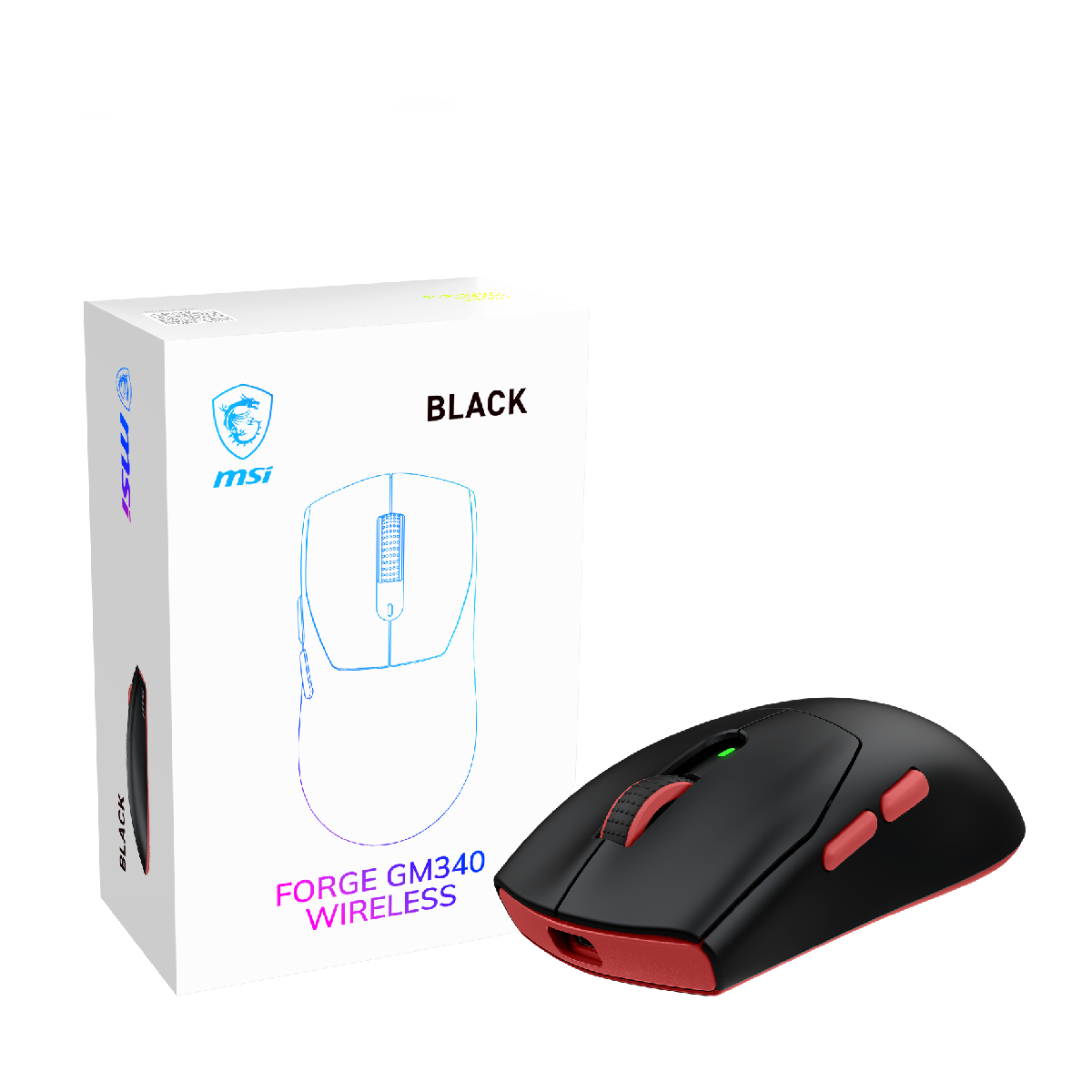 MSI Forge GM340 Wireless Black | Ratón Gaming Inalámbrico