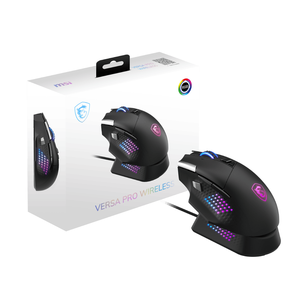 MSI Versa PRO Wireless + Mouse Dock PRO | Ratón Gaming Inalámbrico