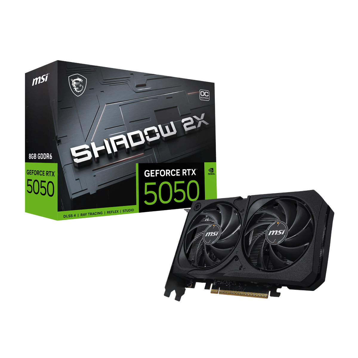 MSI GeForce RTX 5050 8G SHADOW 2X OC | Tarjeta Gráfica