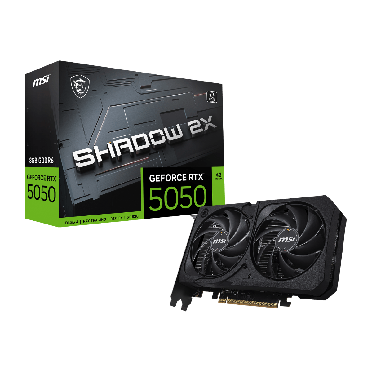 MSI GeForce RTX 5050 8G SHADOW 2X | Tarjeta Gráfica