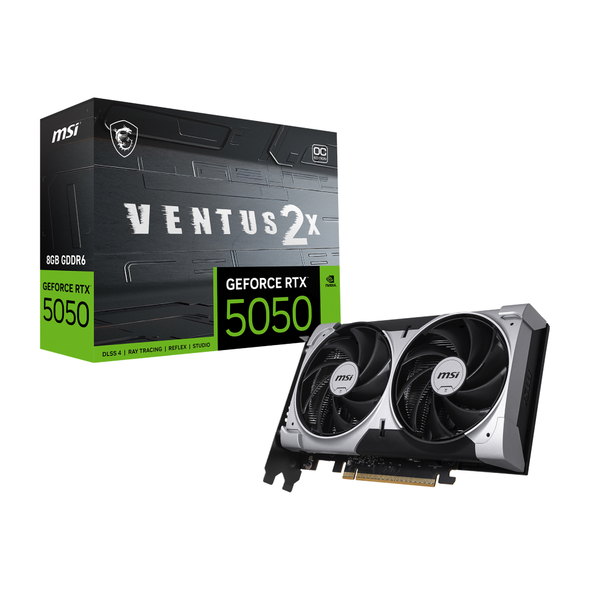 MSI GeForce RTX 5050 8G VENTUS 2X OC | Tarjeta Gráfica