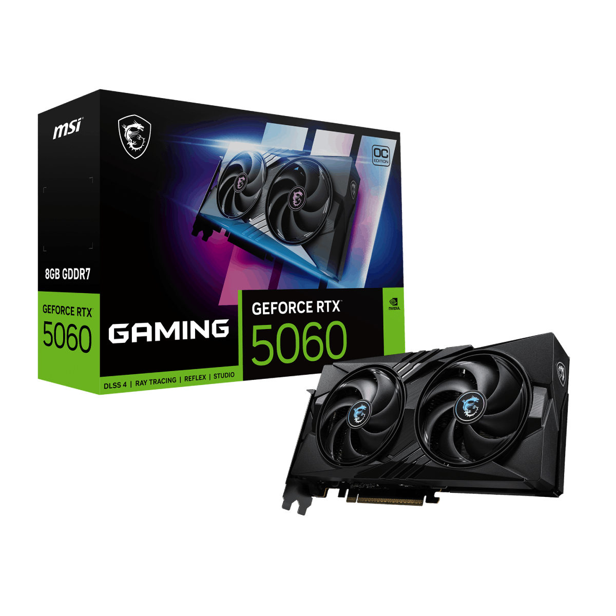 MSI GeForce RTX 5060 8G GAMING OC | Tarjeta Gráfica