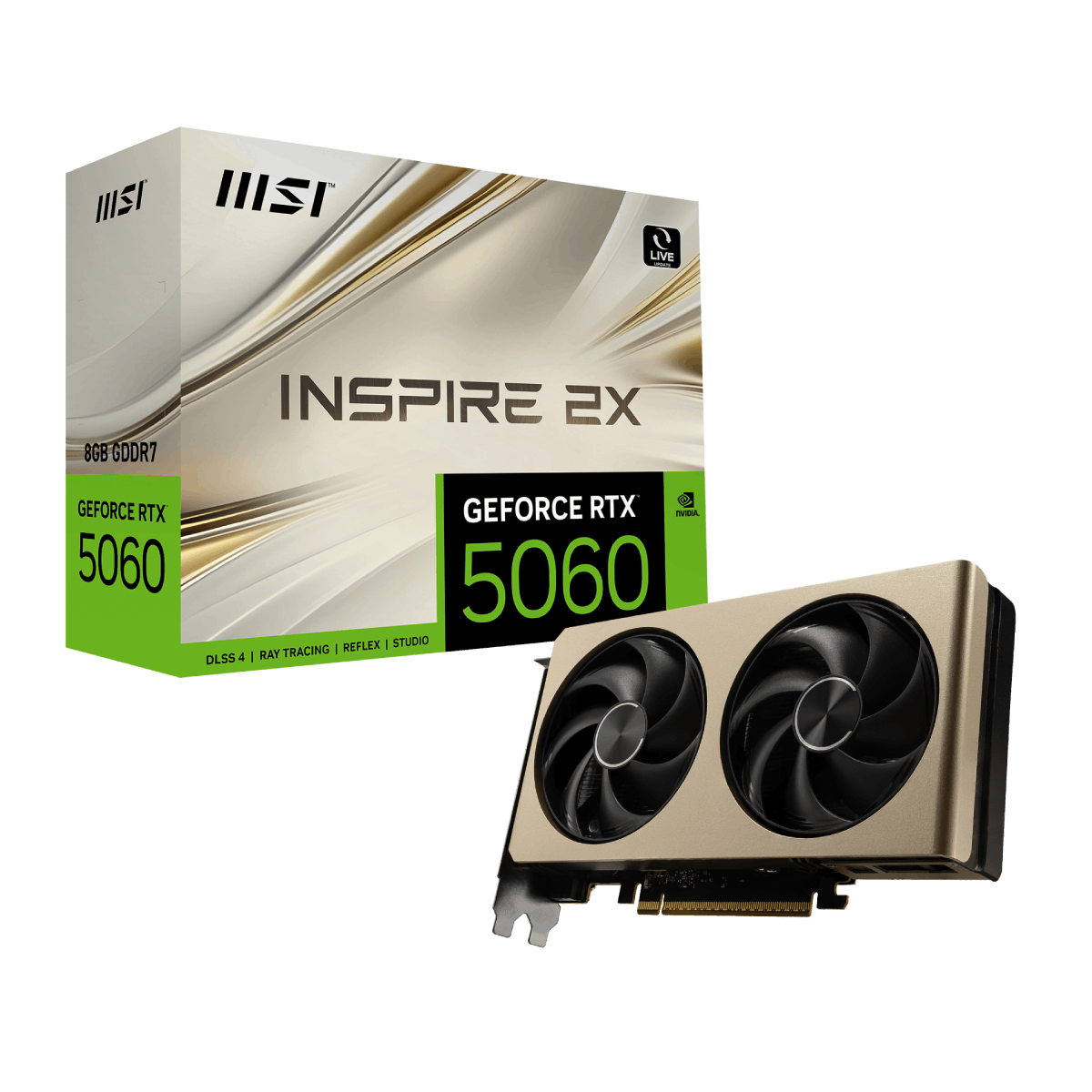 MSI GeForce RTX 5060 8G INSPIRE 2X | Tarjeta Gráfica