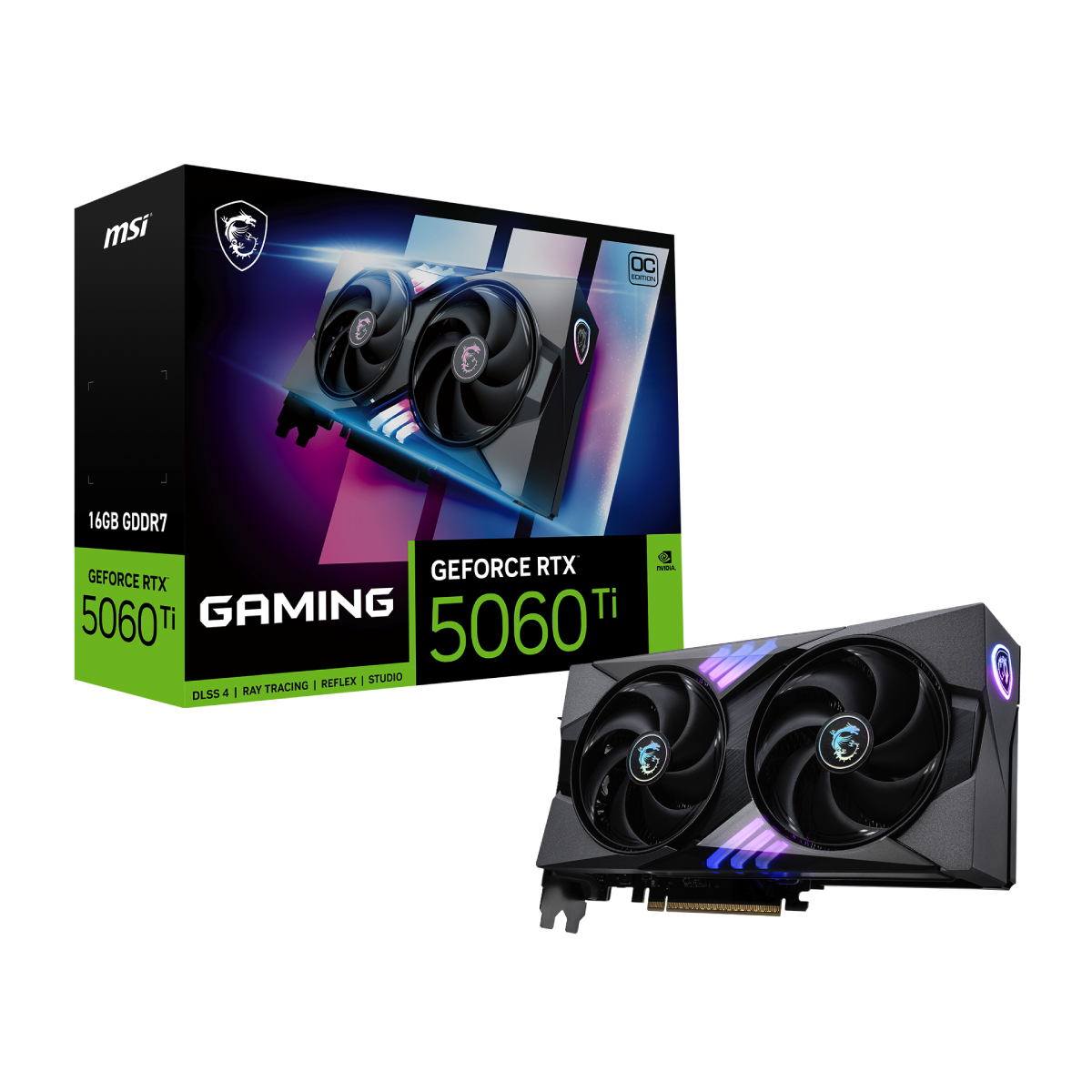 MSI GeForce RTX 5060 Ti 16G GAMING OC | Tarjeta Gráfica