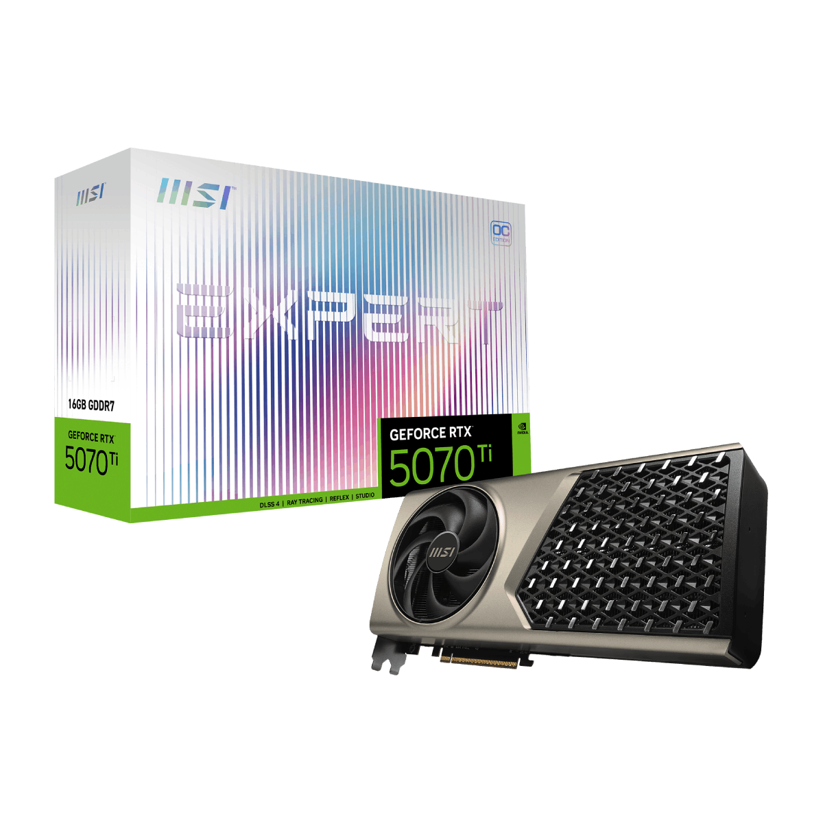 MSI GeForce RTX 5070 Ti 16G EXPERT OC | Tarjeta Gráfica