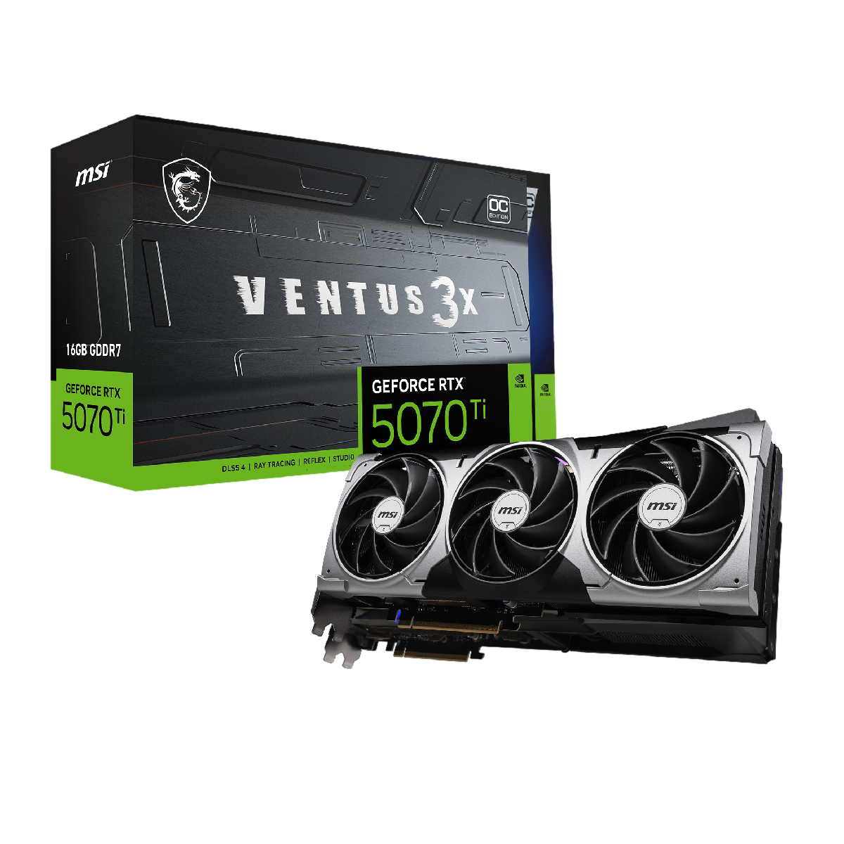 MSI GeForce RTX 5070 Ti 16G VENTUS 3X OC | Tarjeta Gráfica