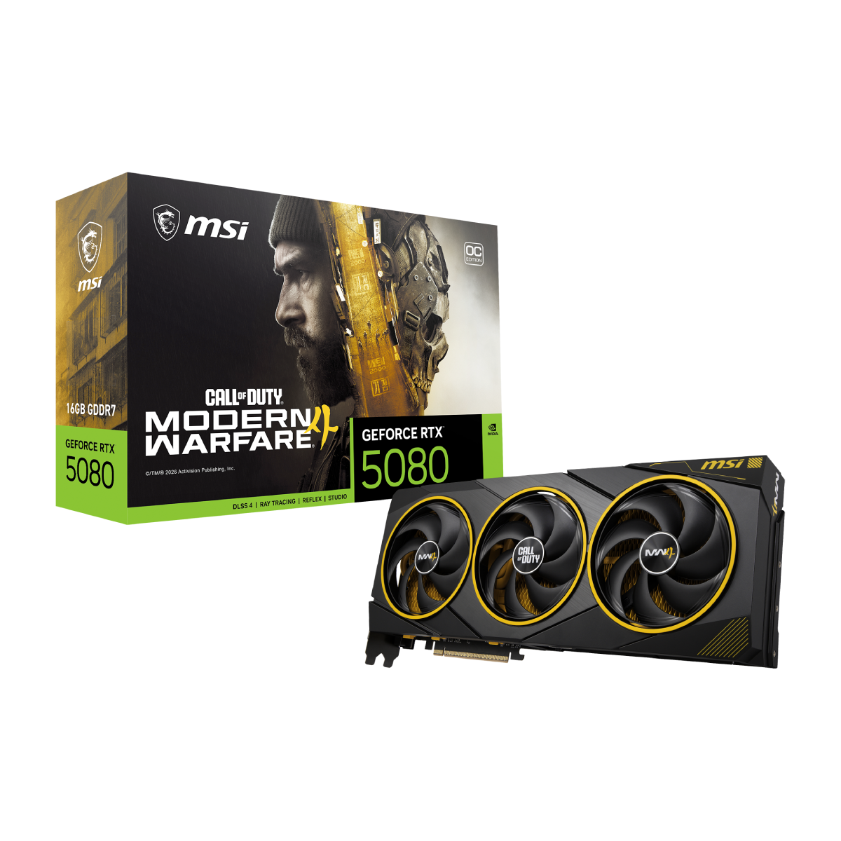 MSI GeForce RTX 5080 16G COD MW4 EDITION OC | Tarjeta Gráfica
