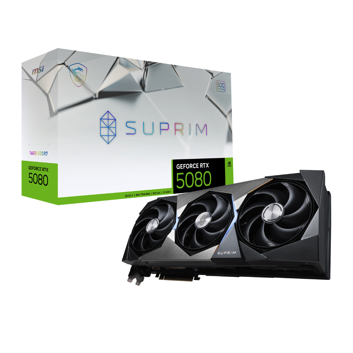MSI GeForce RTX 5080 16G SUPRIM SOC | Tarjeta Gráfica