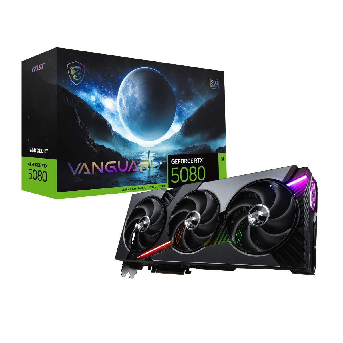MSI GeForce RTX 5080 16G VANGUARD SOC | Tarjeta Gráfica