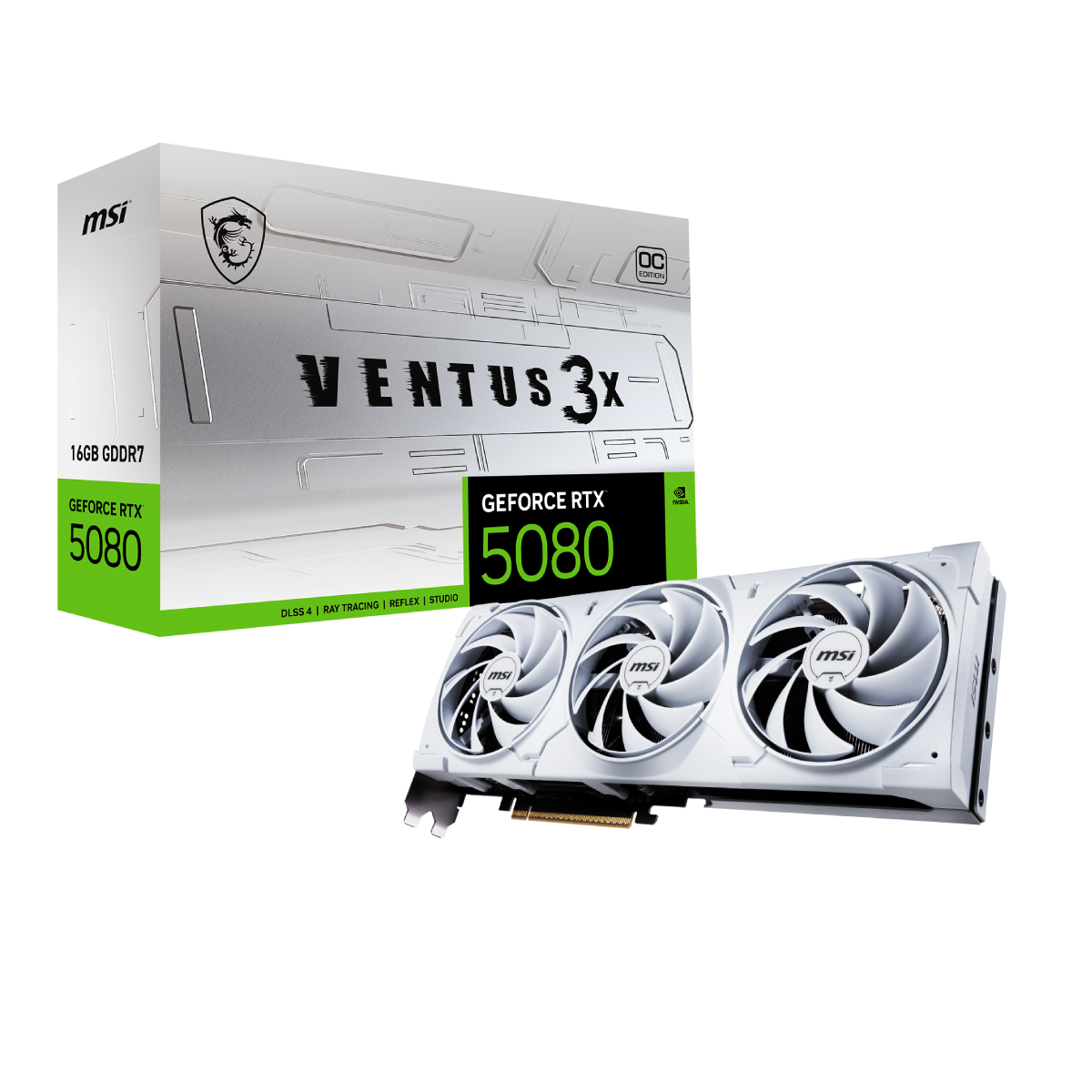 MSI GeForce RTX 5080 16G VENTUS 3X OC WHITE | Tarjeta Gráfica