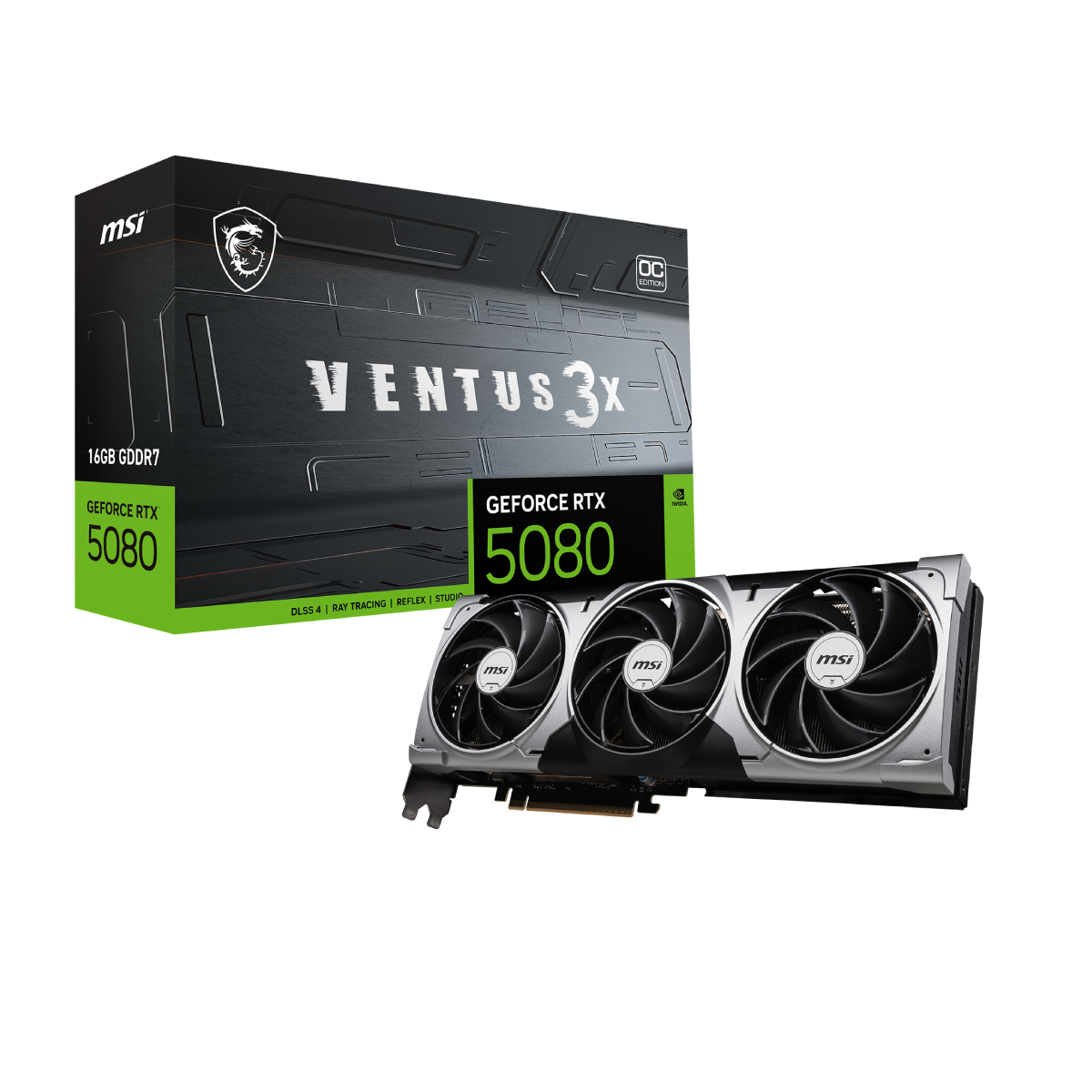 MSI GeForce RTX 5080 16G VENTUS 3X OC | Tarjeta Gráfica