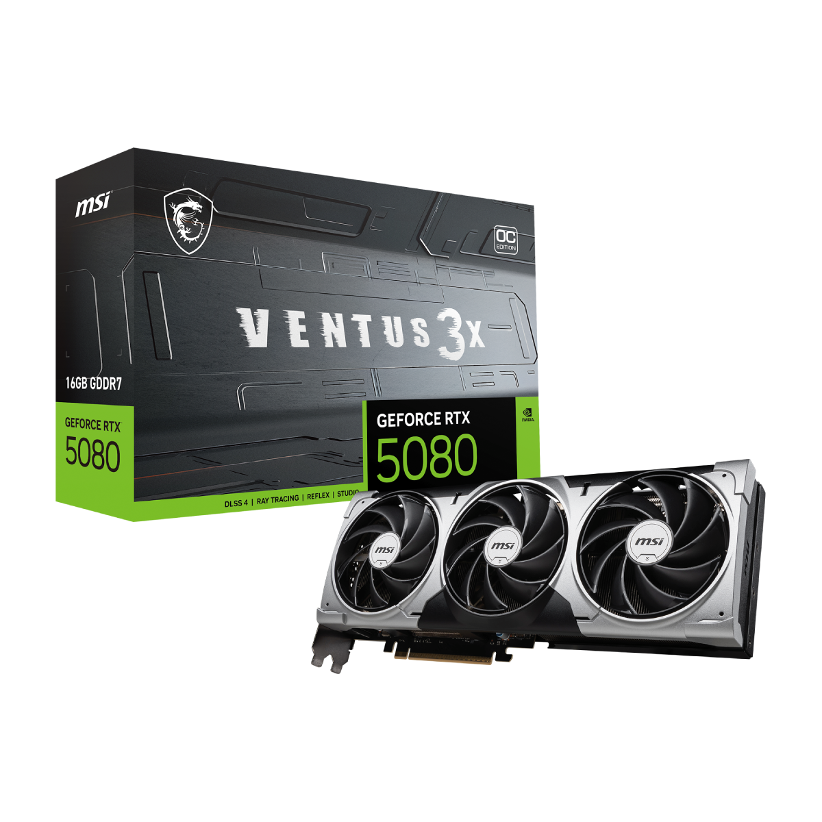 MSI GeForce RTX 5080 16G VENTUS 3X OC | Tarjeta Gráfica
