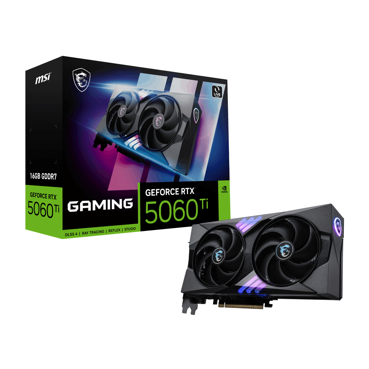 MSI GeForce RTX 5060 Ti 16G GAMING | Tarjeta Gráfica