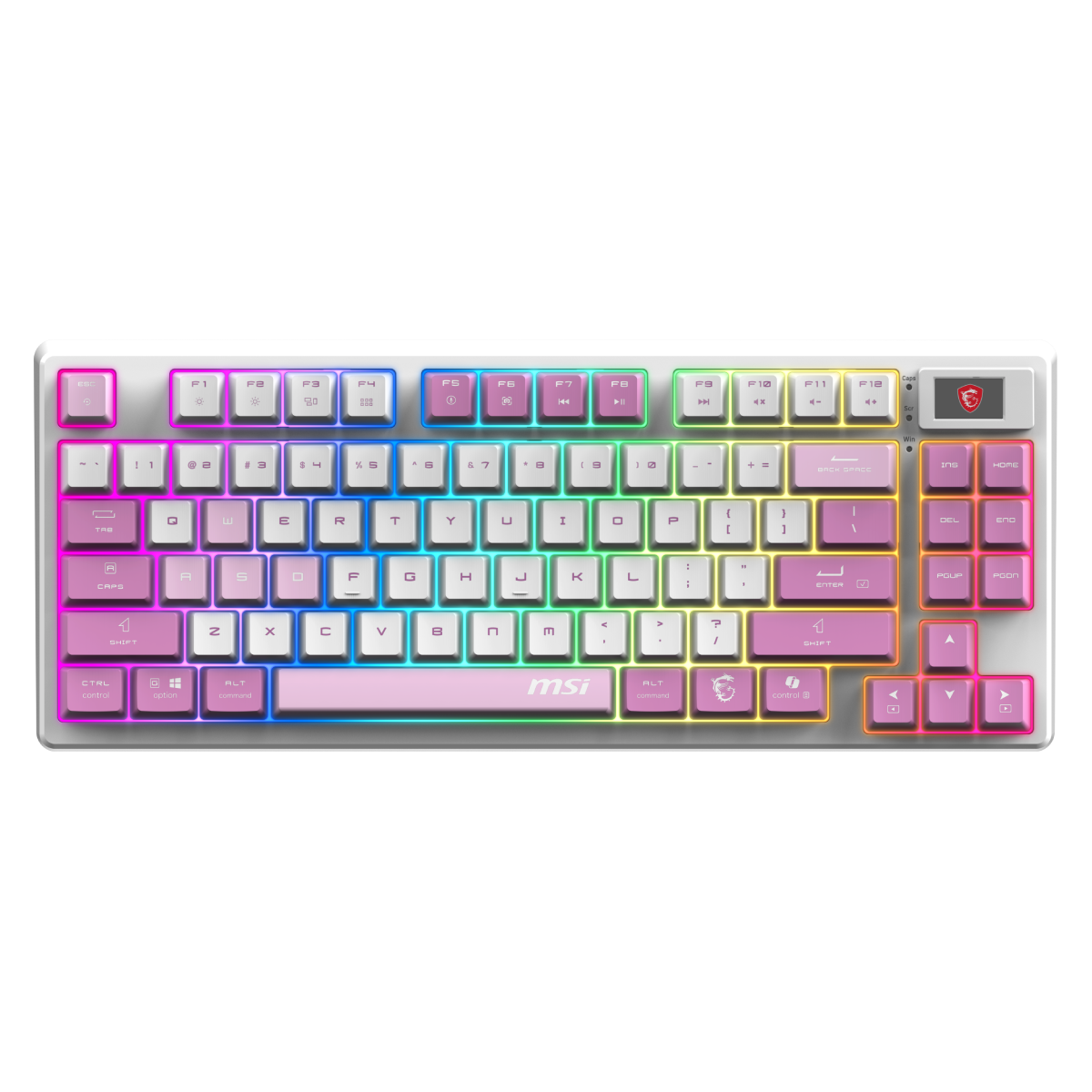 MSI Forge GK600 TKL Wireless Violet | Teclado Gaming Inalámbrico